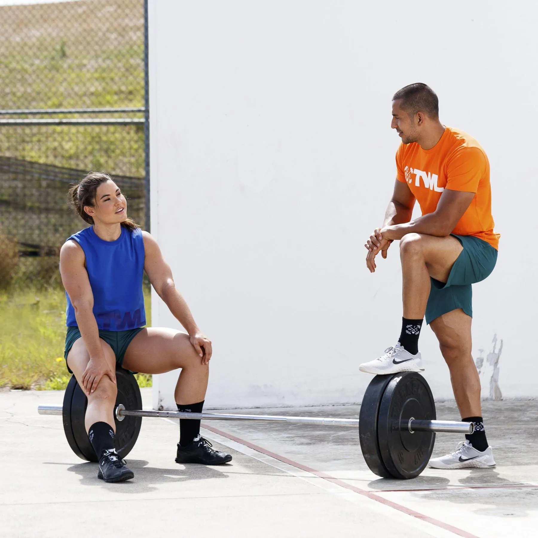 The WOD Life - Men's Classics Flux T-Shirt -  Golden Poppy/White