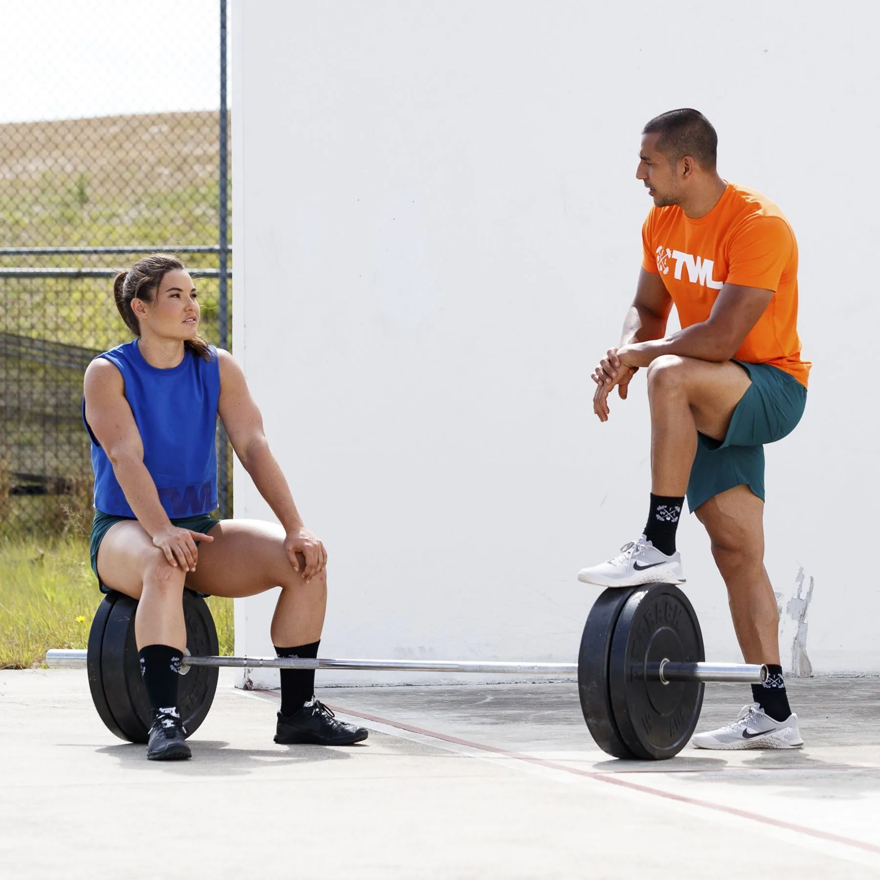 The WOD Life - Men's Classics Flux T-Shirt -  Golden Poppy/White