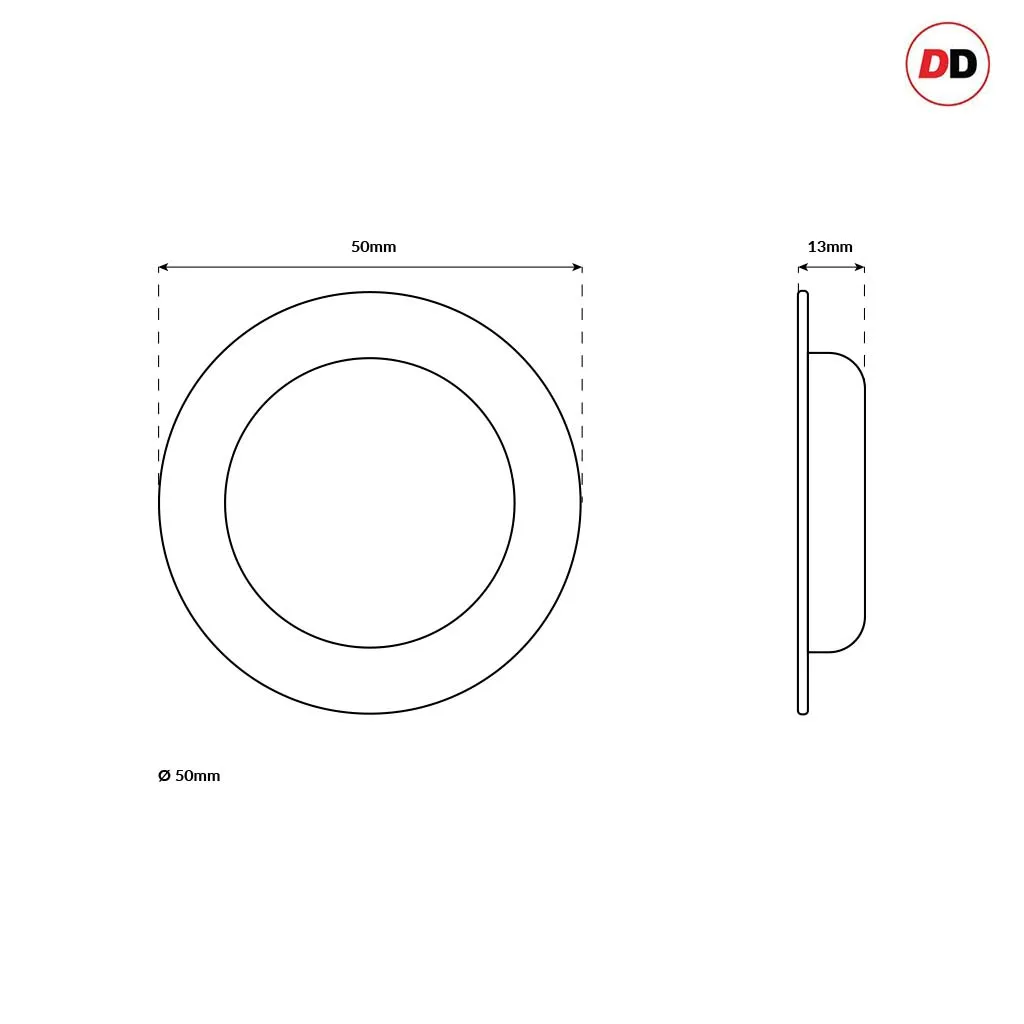 Three Pairs of Anniston 50mm Sliding Door Round Flush Pulls - Satin Stainless Steel