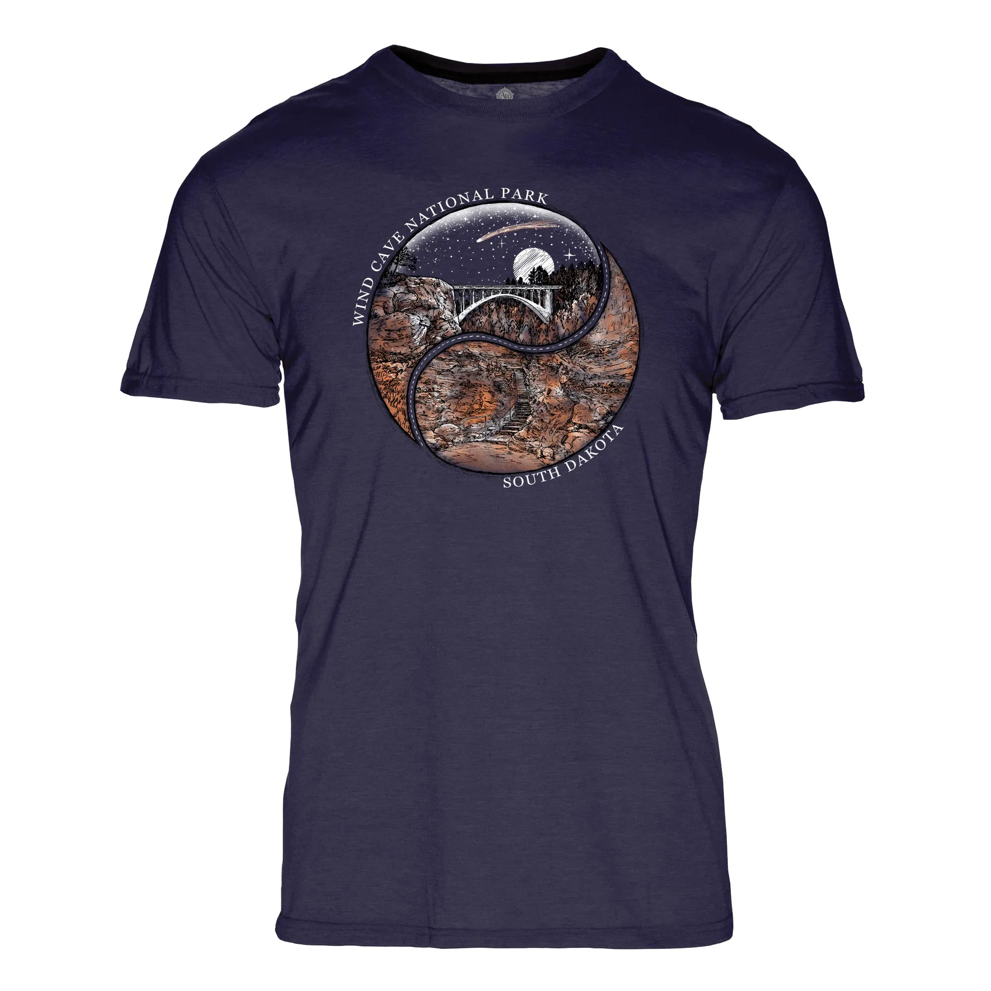 Yin Yang Wind Cave National Park REPREVE® Crew T-Shirt